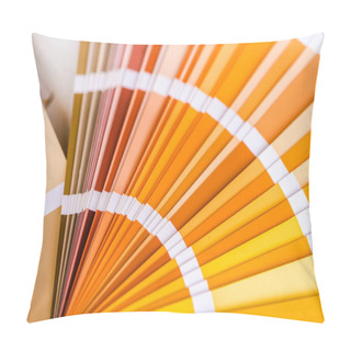 Personality  Catalogue Of Exterior Plaster Paint. Warm Colors - Yellow And Orange Gamma Colours. Pillow Covers
