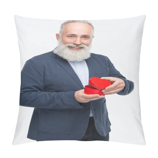 Personality  Man Holding Gift Box  Pillow Covers