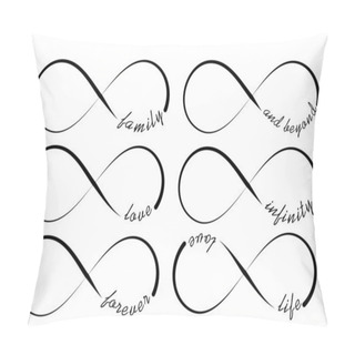 Personality  Infinity Symbols Pillow Covers