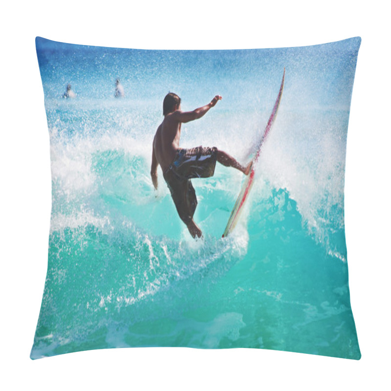 Personality  Surfing The Waves Pillow Covers