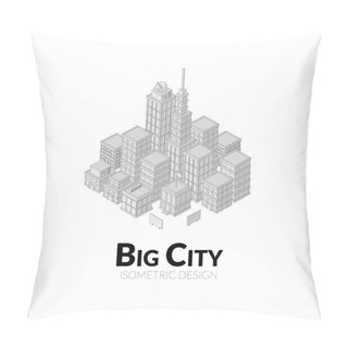 Personality  Aerial View Of Big City Pillow Covers