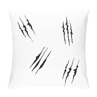 Personality  Hand Drawn Doodle Claw Attack Print Illustration With Hand Drawn Style Pillow Covers