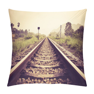 Personality  Vintage Railroad Pillow Covers