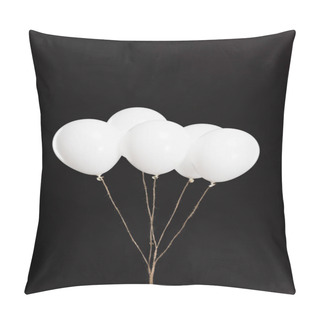 Personality  Bundle Of White Balloons Pillow Covers