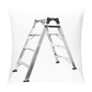 Personality  Ladder Isolated On White Background Pillow Covers
