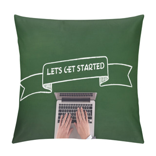 Personality  Person Working With Computer Pillow Covers
