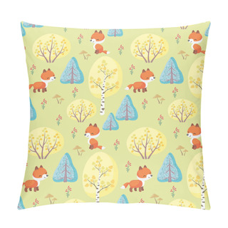 Personality  Cute Fox Pattern Pillow Covers