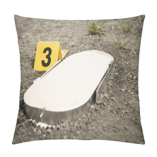 Personality  Casting Of Criminal Footprint Pillow Covers
