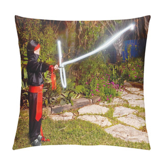 Personality  Ninja With A Lightsaber Pillow Covers
