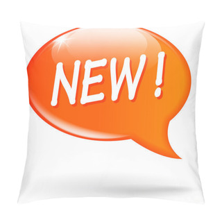 Personality  Vector New Orange Speech Bubble Pillow Covers