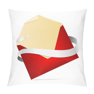 Personality  Envelope On A White Background Pillow Covers