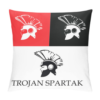 Personality  Trojan Spartan Warrior Pillow Covers