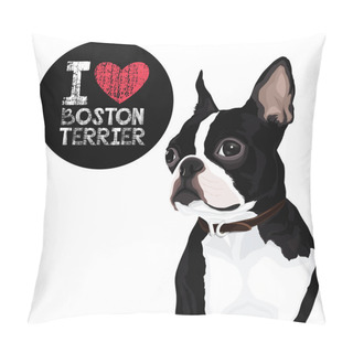 Personality  Boston Terrier Dog Pillow Covers