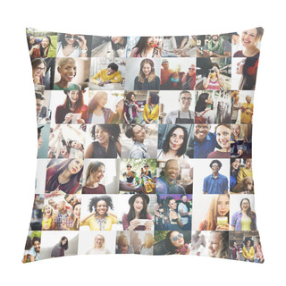 Personality  Collage With Various People Pillow Covers