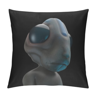 Personality  Funny Cartoon Alien Pillow Covers
