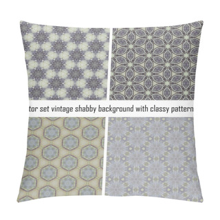 Personality  Vector Set Vintage Background Classical Patterns Pillow Covers