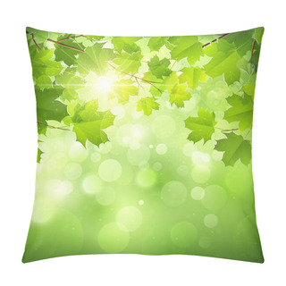 Personality Natural Green Background Pillow Covers