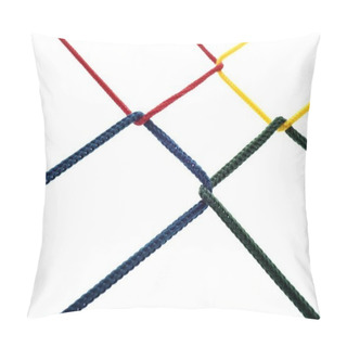 Personality  Four Colored Cords Are Intertwined, Networking Pillow Covers