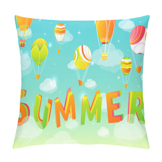 Personality  Summer Sky Background Pillow Covers