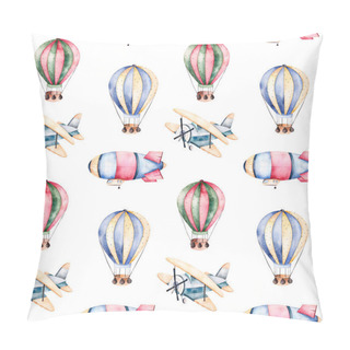 Personality  Seamless Pattern With Air Balloons Pillow Covers
