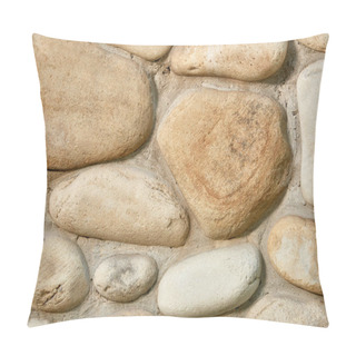 Personality  Close-up View Of Grunge Stone Wall Texture, Full Frame Background    Pillow Covers