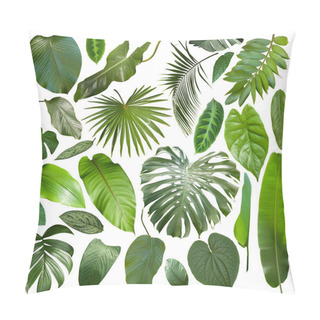 Personality  More Beautiful Exotic Tropical Leaves, Isolated Leaf Background Pillow Covers