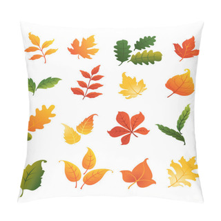 Personality  Colourful Autumnal Leaves Set Pillow Covers