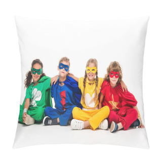 Personality  Kids In Superhero Costumes Pillow Covers