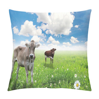 Personality  Cow With A Calf Pillow Covers