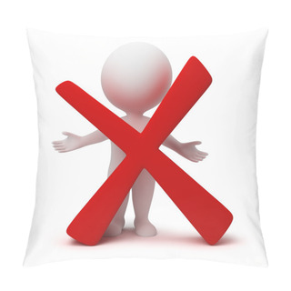 Personality  3d Small - Negative Symbol Pillow Covers