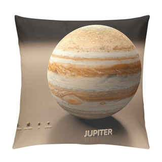 Personality  Jupiter With Moons Pillow Covers