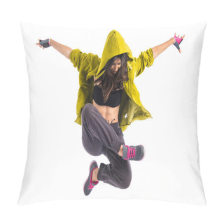 Personality  Teenager Girl Dancing Hip Hop Pillow Covers