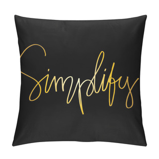 Personality  Simplify Hand Lettering Calligraphy, Motivational Business.  Pillow Covers