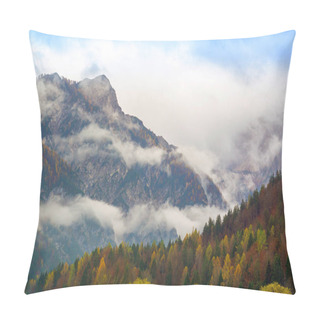 Personality  Misty Mountains In Autumn, Fall, Scenic Landscape View Pillow Covers