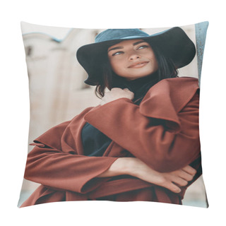 Personality  Woman In Stylish Clothing Pillow Covers