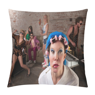 Personality  1970s Disco Music Party Pillow Covers