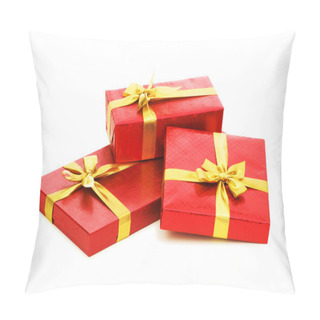 Personality  Gift Boxes Isolated On The White Pillow Covers