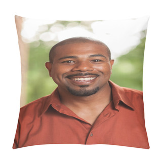 Personality  Happy African American Man Pillow Covers