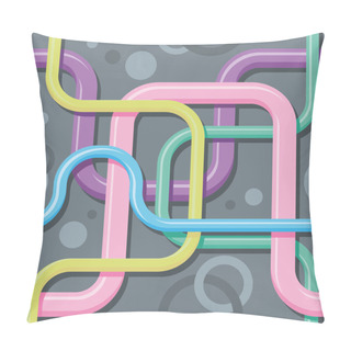 Personality  Seamless Color Texture - Interlacing Wires Pillow Covers