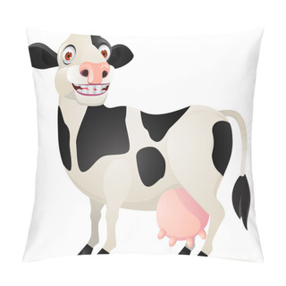 Personality  Smiling Cow Cartoon Pillow Covers