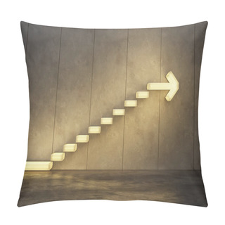 Personality  Stairs Going  Upward, 3d Rendering Pillow Covers