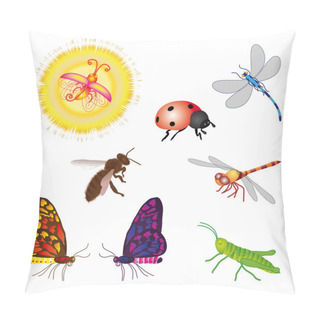 Personality  Set Of Bugs Pillow Covers