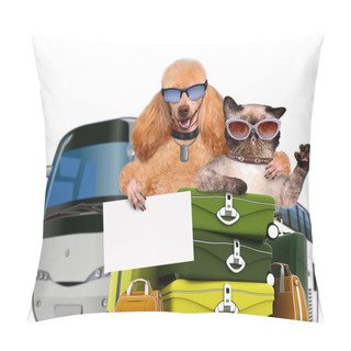 Personality  Dog Traveler Pillow Covers
