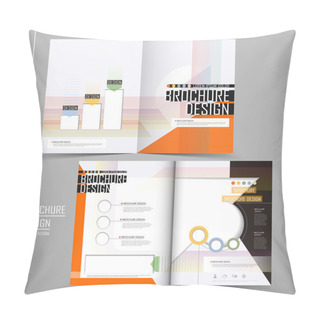 Personality  Vector Brochure Layout Design Template Pillow Covers