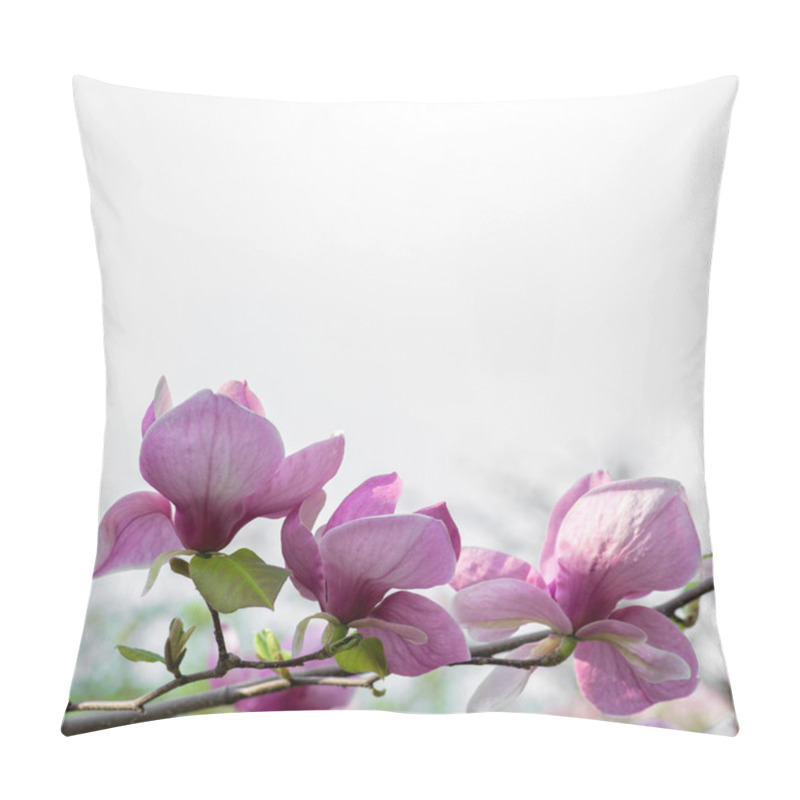 Personality  Blossoming magnolia flowers pillow covers