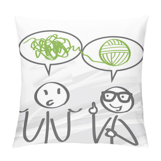 Personality  Coaching, Problem Solving Pillow Covers