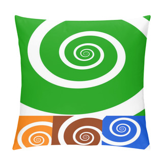 Personality  Spiral Abstract Backgrounds Set. Pillow Covers
