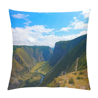Personality  Altai Mountains. Beautiful Highland Landscape Pillow Covers