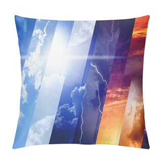 Personality  Weather Forecast Concept Pillow Covers