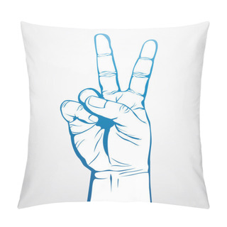 Personality  Victory Sign Pillow Covers